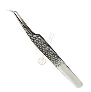 Pince à cils personnalisée, faite à la main, volume à 45 degrés, outil de beauté en acier inoxydable de haute qualité, cils pointus de marque privée DAVID - Product Image 2