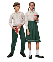 Suministro Directo de Fábrica, Uniforme Escolar de Tres Piezas Color Borgoña Estilo Universitario para Niños, Personalizable con Logotipo, Cómodo