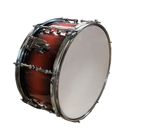 Tambour de marche en érable sur mesure 14 x 5,5 pouces, coque 10 mm, peinture électrolytique pour fanfare