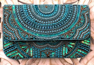 New Hollow <b>Knitted</b> Handbag Large Capacity Wooden Bead Shoulder Strap Underarm <b>Bag</b> Holiday Beach Straw Woven <b>Bag</b> <b>for</b> Women - Product Image 4
