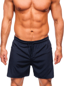 Pantalones cortos de natación transpirables de secado rápido informales para hombre, logotipo de diseño personalizado en material de nailon de Color sólido - Product Image 4
