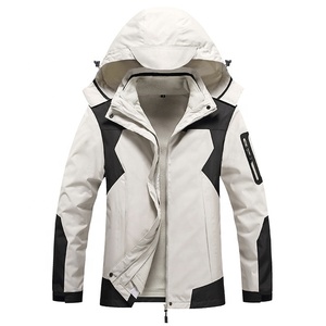 100% Polyester nouvelle veste Softshell personnalisée pour hommes polaire de haute qualité avec col montant et fermeture éclair mode d'hiver - Product Image 3
