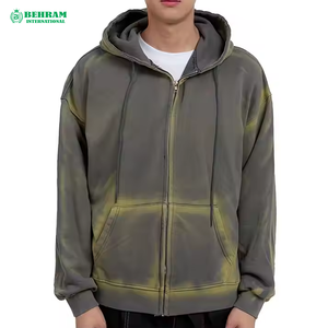 Nouveau style 2026 – Sweat à capuche zippé pour homme de qualité supérieure en molleton de coton épais ou en tissu éponge français, séchage rapide, respirant, coupe oversize - Product Image 6