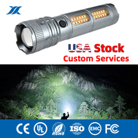 Lampe torche LED tactique professionnelle haute puissance, rechargeable, étanche et longue portée, solution d'éclairage extérieur