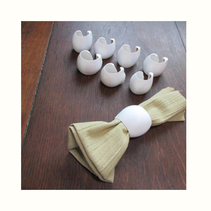 Anillo de Servilleta con Diseño de Concha Marina, Ideal para Decoración de Mesa en Eventos y Hostelería - Product Image 3