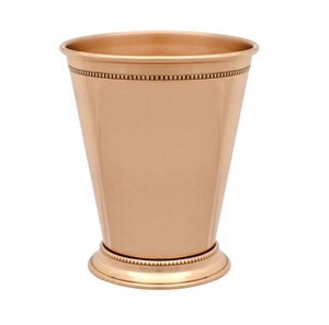 Customized Drinkware Mint Julep Cup Creative Metal <b>Table</b> Top Decor Cocktail Mojito Julep Glass for Bar and Home - Product Image 3
