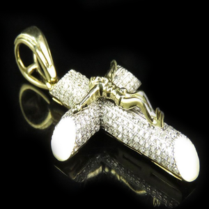 VVS Moissanite Diamond Custom Cross Pendant en S925 Sterling Silver Iced Out Charm Hip Hop Jewelry para hombres y mujeres - Product Image 1