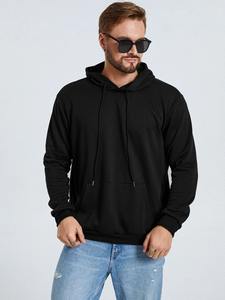 2025 <b>Men's</b> Cotton Fleece Pullover Hoodie <b>Thermal</b> Sweatshirt Warm Casual <b>Top</b> at Wholesale Rates - Product Image 3