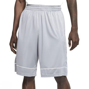 Pantalones cortos de baloncesto hechos de material de secado rápido y teñido liso/pantalones cortos de baloncesto de cintura elástica personalizados a la venta - Product Image 1