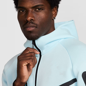 Veste coupe-vent respirante à capuche pour homme avec poche multifonction - Product Image 3
