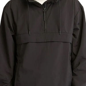 แจ็กเก็ตกันลมแห้งเร็วพร้อมซิปครึ่งระบายอากาศได้เสื้อฮู้ดกีฬาฤดูหนาวของผู้ชายโลโก้แบบกำหนดเอง - Product Image 5