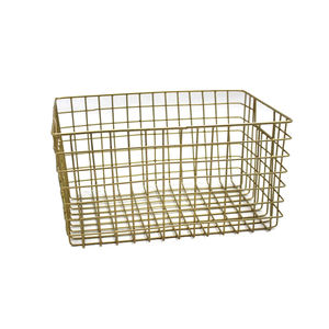 Paniers de fruits en fer décoratifs pour la maison au design unique avec poignée, grand panier de rangement de table fini or rose de forme ronde - Product Image 2