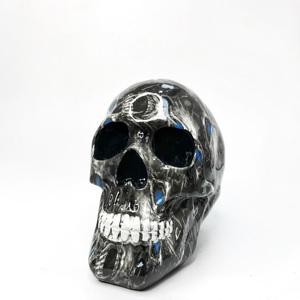 Adornos de Resina de Huesos de Cabeza para Halloween, Temática Oscura del Día de Muertos, Artísticos, Aerógrafados, para Exhibición en el Hogar, Bar, Ambiente de Casa Embrujada - Product Image 6