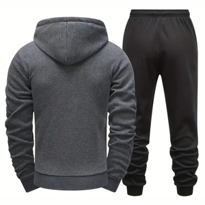 Conjunto Deportivo Transpirable de Alta Calidad con Estampado Personalizado, Material de Spandex/Algodón, Forro Polar, Bolsillos Laterales - Product Image 5