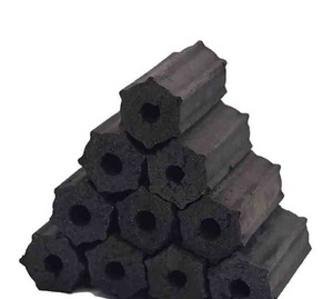 Briquette de bois dur BBQ Charbon de bois noir sans fumée avec motif carré pour narguilé Shisha fabriqué à partir de bois de noix de coco - Product Image 1