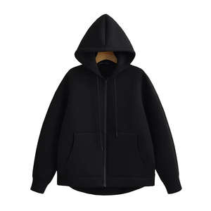 Sweat-shirts à capuche pour hommes de haute qualité, 100% coton, uni, style streetwear d'hiver, surdimensionné, personnalisable, coupe régulière - Product Image 5