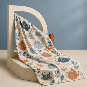 Custom Printed <b>Throw</b> Blanket Fennec Fox Passion Fruit Dulcimer Cricket Walrus Gelato Sublimation Flannel Fleece Polyester - Product Image 3