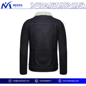 2025 personnaliser bouton Style Denim veste pour hommes haute qualité respirant tissu col montant bas quantité minimale de commande vêtements pour hommes veste d'hiver - Product Image 4