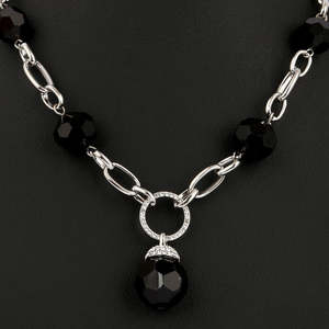 Women's Fancy Chain <b>Locket</b> - Black - Product Image 1