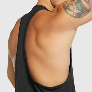 คอลเลกชันใหม่ยิมฟิตเนสผู้ชายเสื้อกล้ามที่กําหนดเองUSAขนาดยืดผู้ชายTanktops Singletsผู้ชายTanktops Ribbedโลโก้ที่กําหนดเอง - Product Image 3