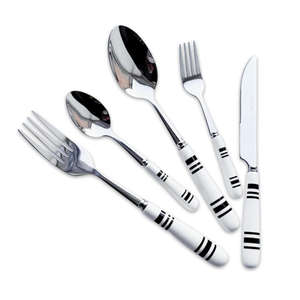 Ensemble de couverts élégants en acier inoxydable de 4 pièces fabriqués à la main avec poignées ornées d'or de qualité supérieure Design américain haut de gamme - Product Image 2