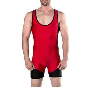 Singlet de Compresión para Hombre con Estampado de Ciervo Rojo, Ropa Deportiva de Poliéster y Spandex de Secado Rápido - Product Image 4