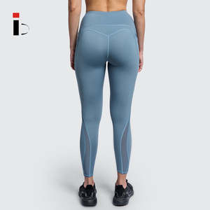 Moda personalizada gimnasio Fitness desgaste malla transpirable personalizado Yoga pantalones bolsillos Yoga Leggings para mujeres 2023/2024 - Product Image 4
