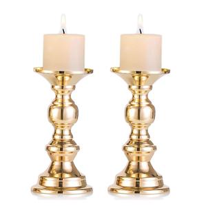 Handmade Gold Finished Metal <b>Pillar</b> <b>Candle</b> Holder for Home & Christmas Tabletop Lighting Decorations <b>Candle</b> <b>Pillar</b> - Product Image 6