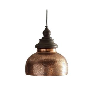 Colgante de lámpara de luz colgante de lujo Chapado en cobre martillado para decoración del hogar Color de forma de tamaño personalizado - Product Image 6