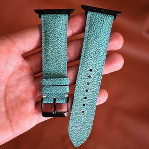 Venta al por mayor correa de reloj de cuero correas de reloj de cuero Stingray del mejor proveedor vietnamita Luxali - Product Image 2