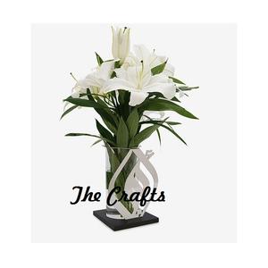 Florero de Metal dorado y negro con florero Artificial de la más alta calidad para decoración de fiestas y eventos - Product Image 2