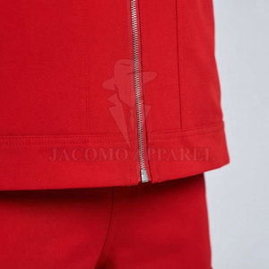 Clinic Staff Doctor <b>Uniform</b> <b>Scrub</b> Jacket Long Sleeve Workwear With Front Zip Closure And Practical Storage Pockets - Product Image 6