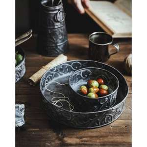 Ornate Antique Design Galvanized <b>Serving</b> <b>Tray</b> for Tea <b>Parties</b> Customized Shape & Size From Rana Overseas Inc - Product Image 5