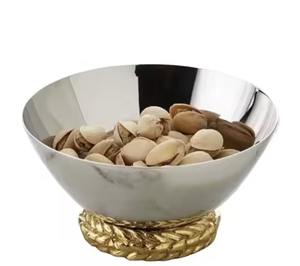 Exclusive <b>White</b> Powdered Metal Fruit Salad <b>Bowl</b> Hotel Home Restaurant Decorative Table Top <b>Serving</b> Tool - Product Image 5