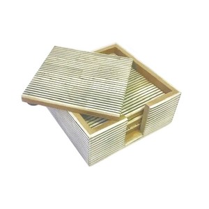 Posavasos de hueso/resina hecho a mano de diseño elevado, posavasos para taza de té y café para Dinking, uso minimalista de Decoración de mesa para el hogar y la cocina - Product Image 5