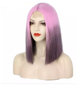 Perruques de cheveux humains lisses, Bob os, Ombre brillante, prix d'usine, 100% de cheveux vierges péruviens pour femmes - Product Image 4