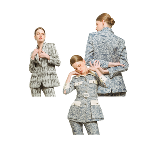 Traje de chaqueta para mujer Buen precio Diseño de lujo minimalista sostenible Embalaje personalizado del fabricante de Vietnam - Product Image 1