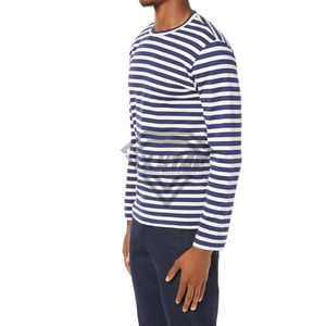 T-shirt à manches longues en coton pour hommes vente en gros de haute qualité col rond sonnerie à manches longues style uni respirant t-shirts à manches longues - Product Image 4