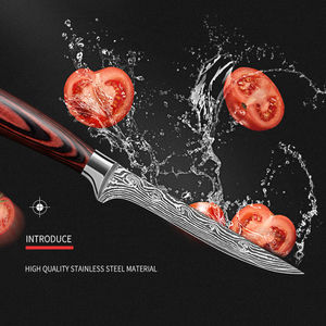 Cuchillo de Cocina Timhome, Nuevo, Personalizado, de 6 Pulgadas, Acero con Alto Contenido de Carbono 7Cr17, Mango de Madera Pakka, Ecológico, para Deshuesar - Product Image 3