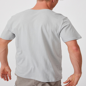 เสื้อยืดริงเกอร์ไหล่ตกขนาดใหญ่สำหรับผู้ชายผ้าฝ้าย100% ออกแบบได้ตามต้องการคุณภาพสูง - Product Image 5