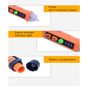 Medidor de pico AC sem contato Detector de tensão elétrica Tester Pen - Product Image 4