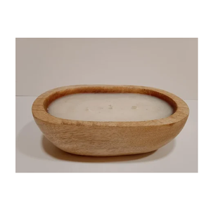 Portavelas de madera Grado superior Acacia Masa de madera Forma de mariposa Tazón Vela Artículo decorativo - Product Image 5