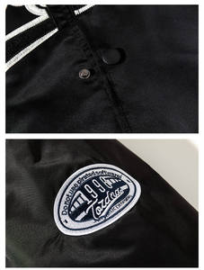 Nouvelle conception de baseball à la mode, lettre de broderie en peluche lâche hommes, veste de printemps universitaire personnalisée pour hommes - Product Image 6
