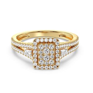 แหวนหมั้นแบบวงแหวนวงกลมแยกส่วน - Product Image 1