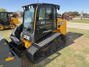รถตักล้อยาง JCB 3TS-8T ปี 2023 แบบใช้น้ำมันเบนซิน ขับเคลื่อนด้วยสายพานตีนตะขาบ พร้อมที่ตักด้านหน้า  มอเตอร์ปั๊มประสิทธิภาพสูง เกียร์บ็อกซ์ และ PLC - Product Image 3