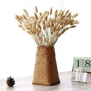 Elegante y moderno florero de ratán con detalles delgados, perfecto para oficinas, apartamentos y elegantes decoraciones para el salón - Product Image 1