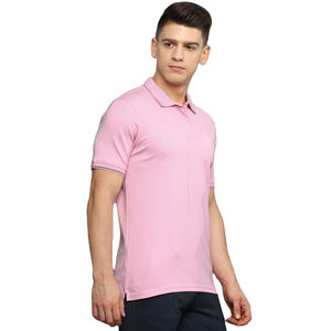 <b>Men's</b> Casual Short <b>Sleeve</b> Plus Size for Polo <b>Shirts</b> Breathable Cotton Anti-Pilling Knitted Solid Pattern Embroidered Printed - Product Image 2