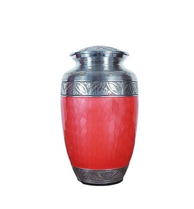 Urnas para cenizas, urnas de cremación conmemorativas para hombres adultos para cenizas, cenizas humanas de aluminio, melocotón decorativo hecho a mano para mujeres adultas - Product Image 1
