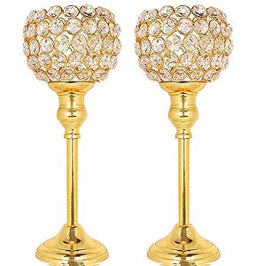 Décoration de table de dessus de pilier de cylindre en cristal argenté personnalisable pour des occasions de mariage ou de Noël - Product Image 5