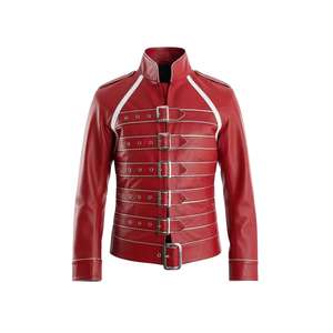 This is a Pelle Pelle Stones Leather Varsity <b>Jacket</b> in <b>black</b> genuine leather with rhinestone-studded double on the chesT - Product Image 4